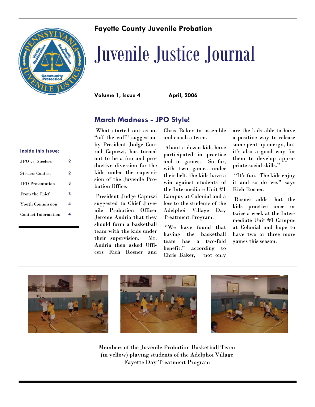 Fayette County Juvenile Justice Journal