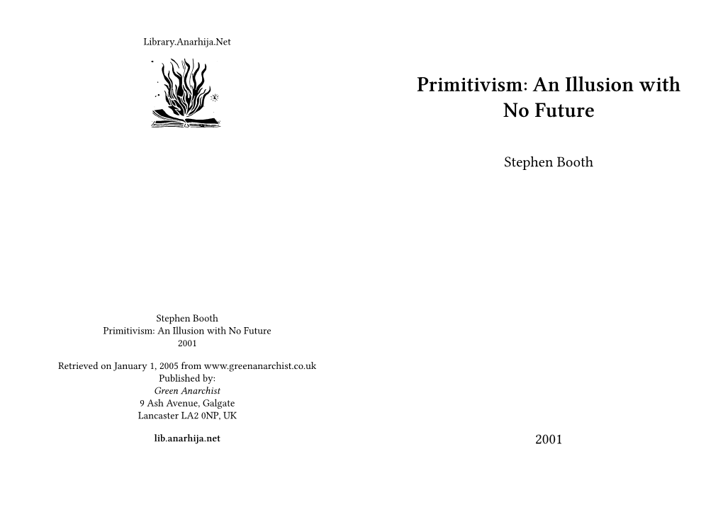 Primitivism: an Illusion with No Future