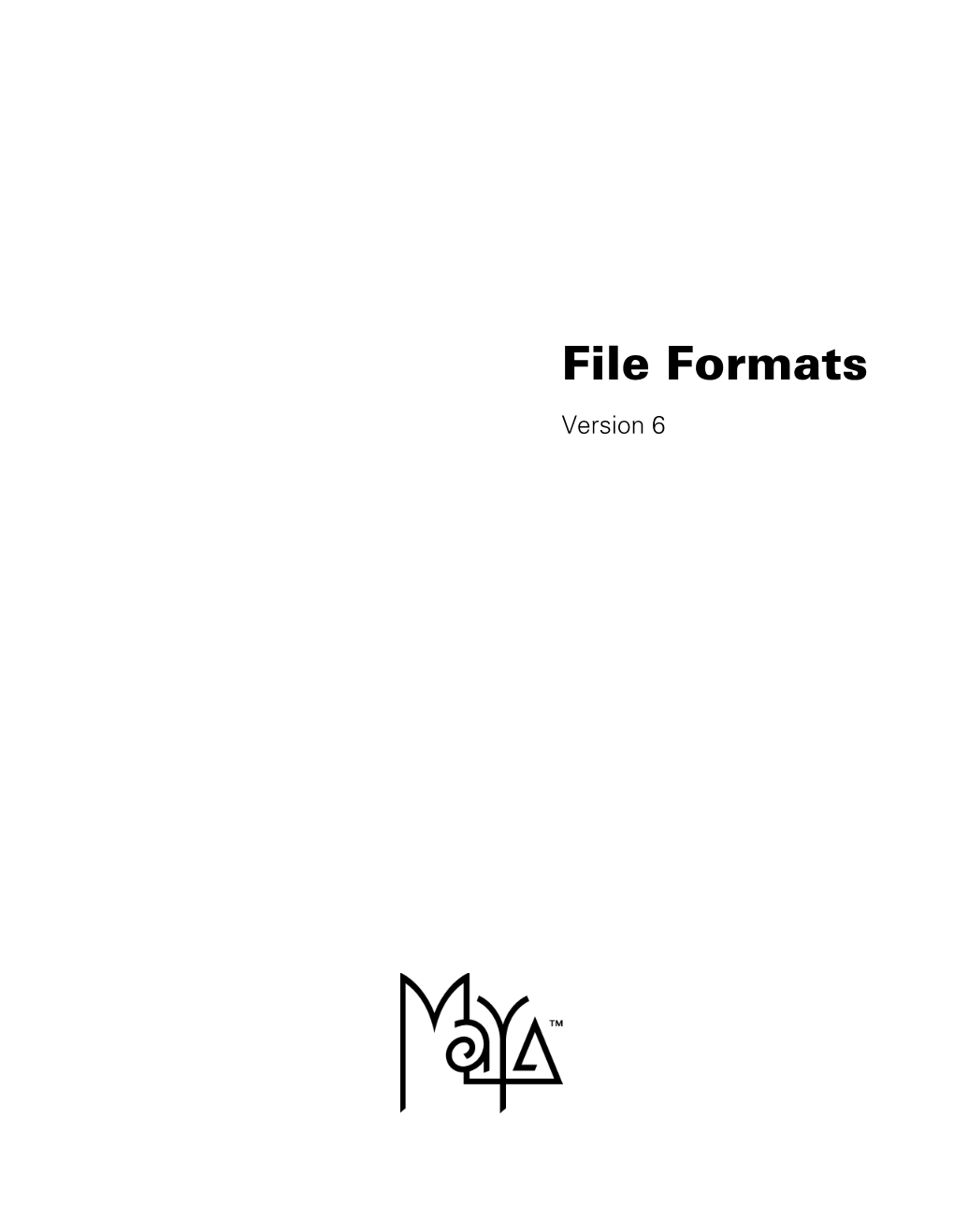 Maya File Formats