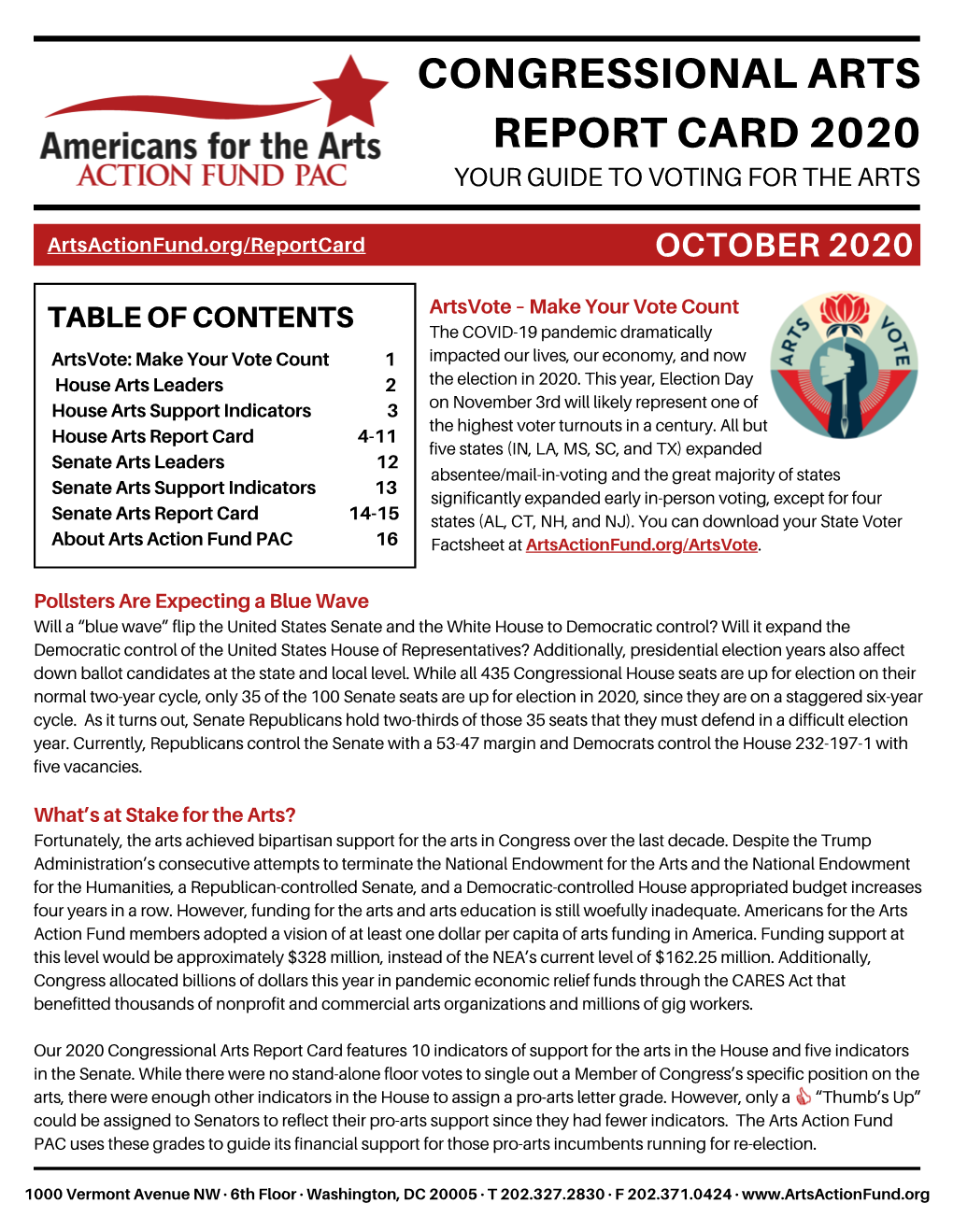 CONGRESSIONAL ARTS REPORT CARD 2020 4.Pdf