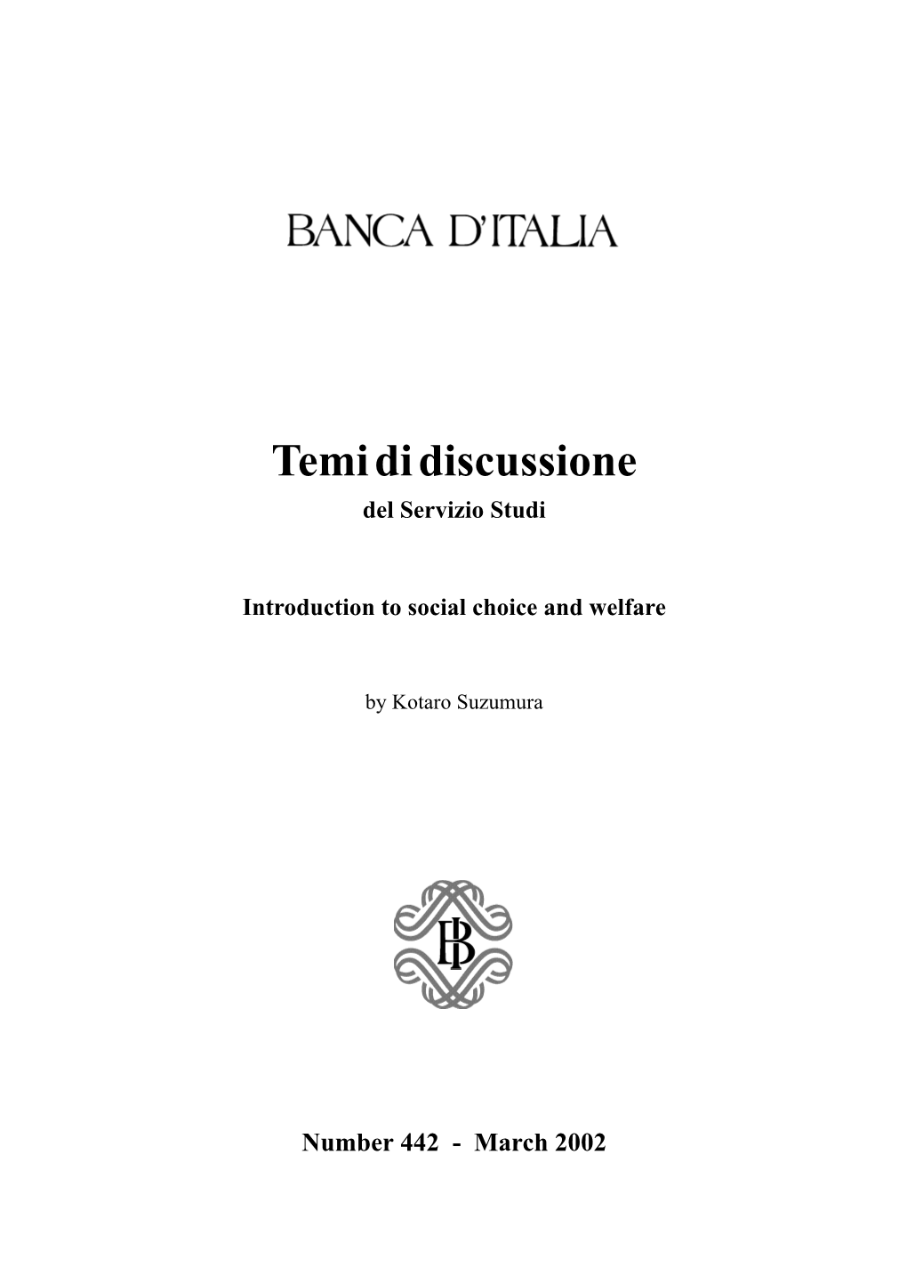 Temididiscussione Del Servizio Studi