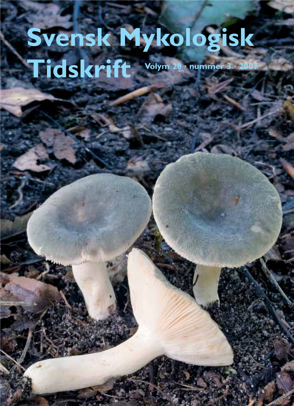 Svensk Mykologisk Tidskrift Volym 28 · Nummer 3 · 2007 Svensk Mykologisk Tidskrift Inkluderar Tidigare