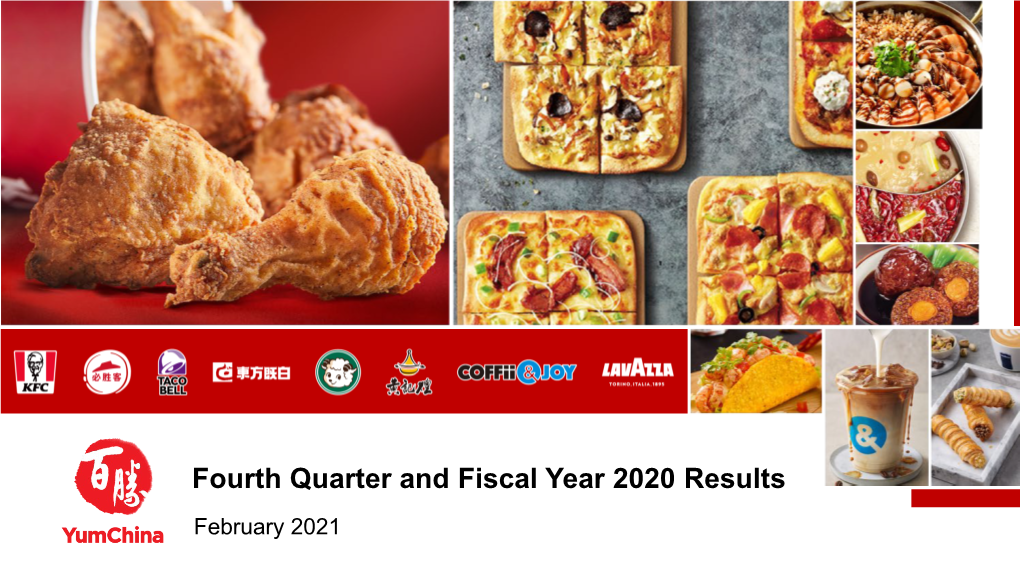 Fourth Quarter and Fiscal Year 2020 Results February 2021