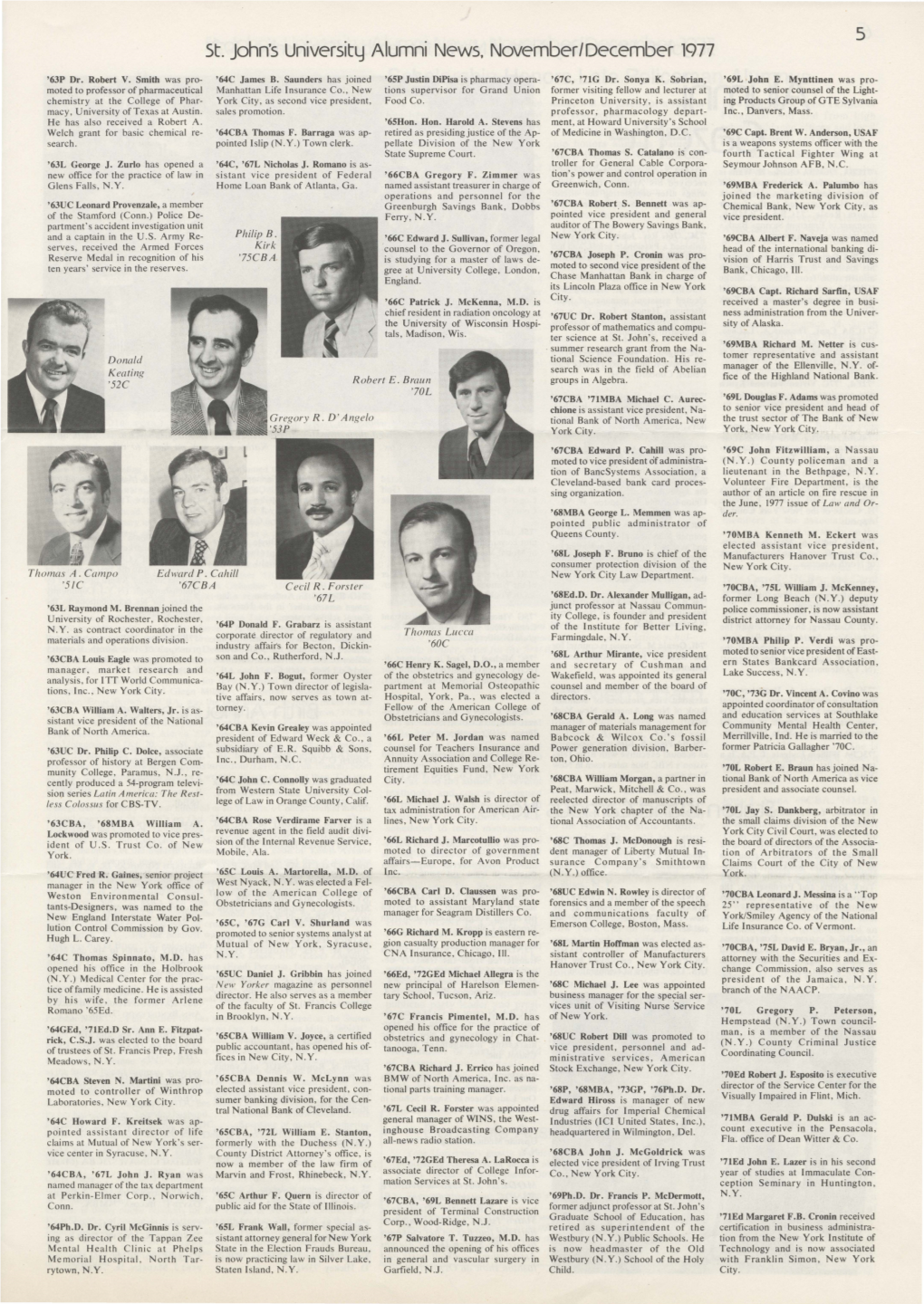 St. John's University Alumni News, November/December 1977
