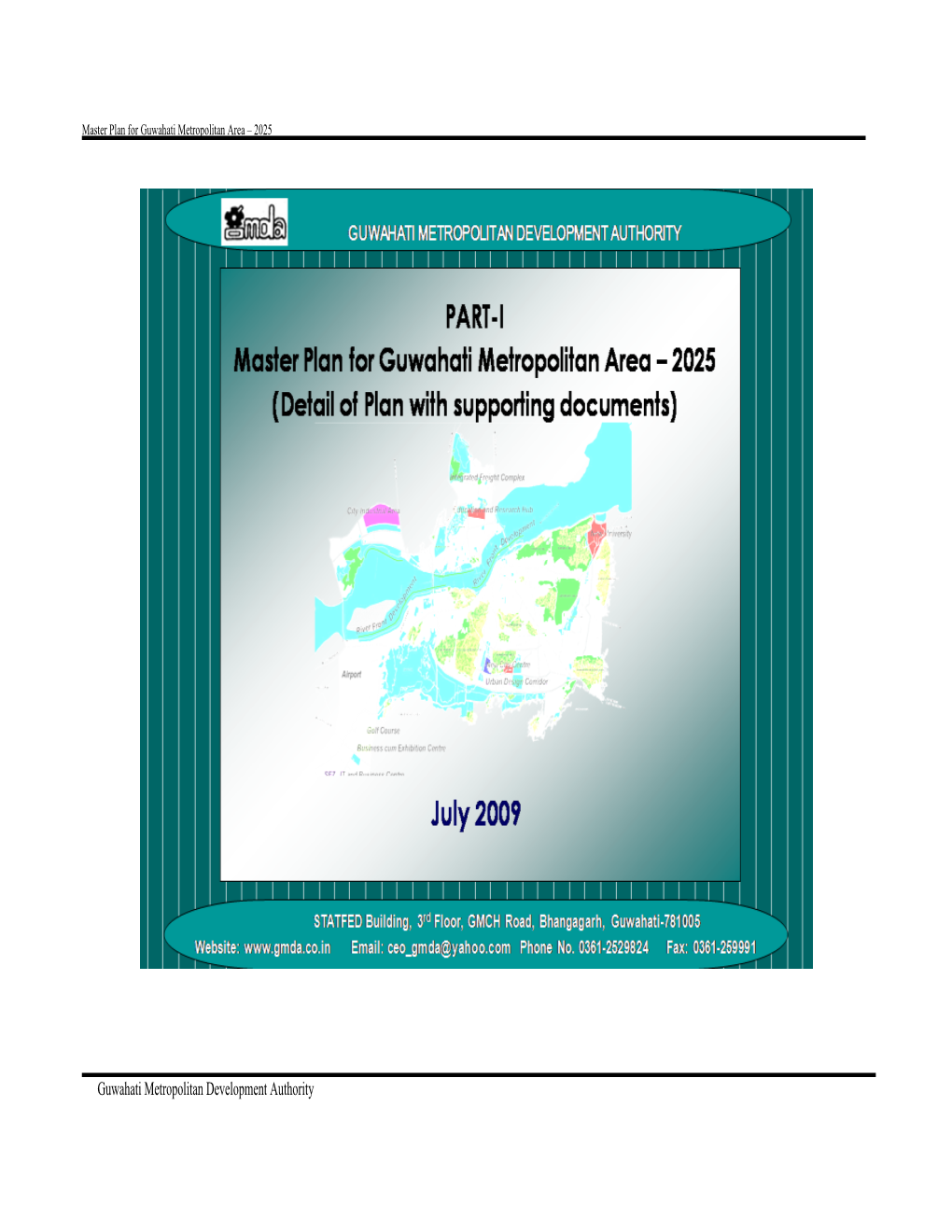 Master Plan for Guwahati Metropolitan Area – 2025