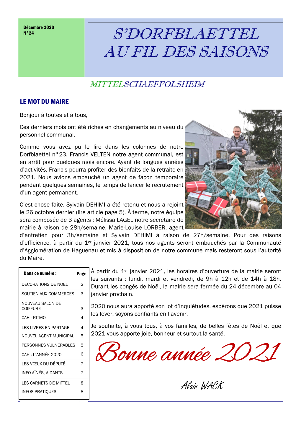 Bonne Année 2021 INFO AÎNÉS, AIDANTS 7