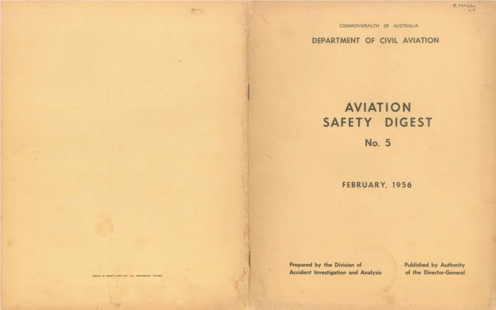 AVIATION SAFETY DIG EST No