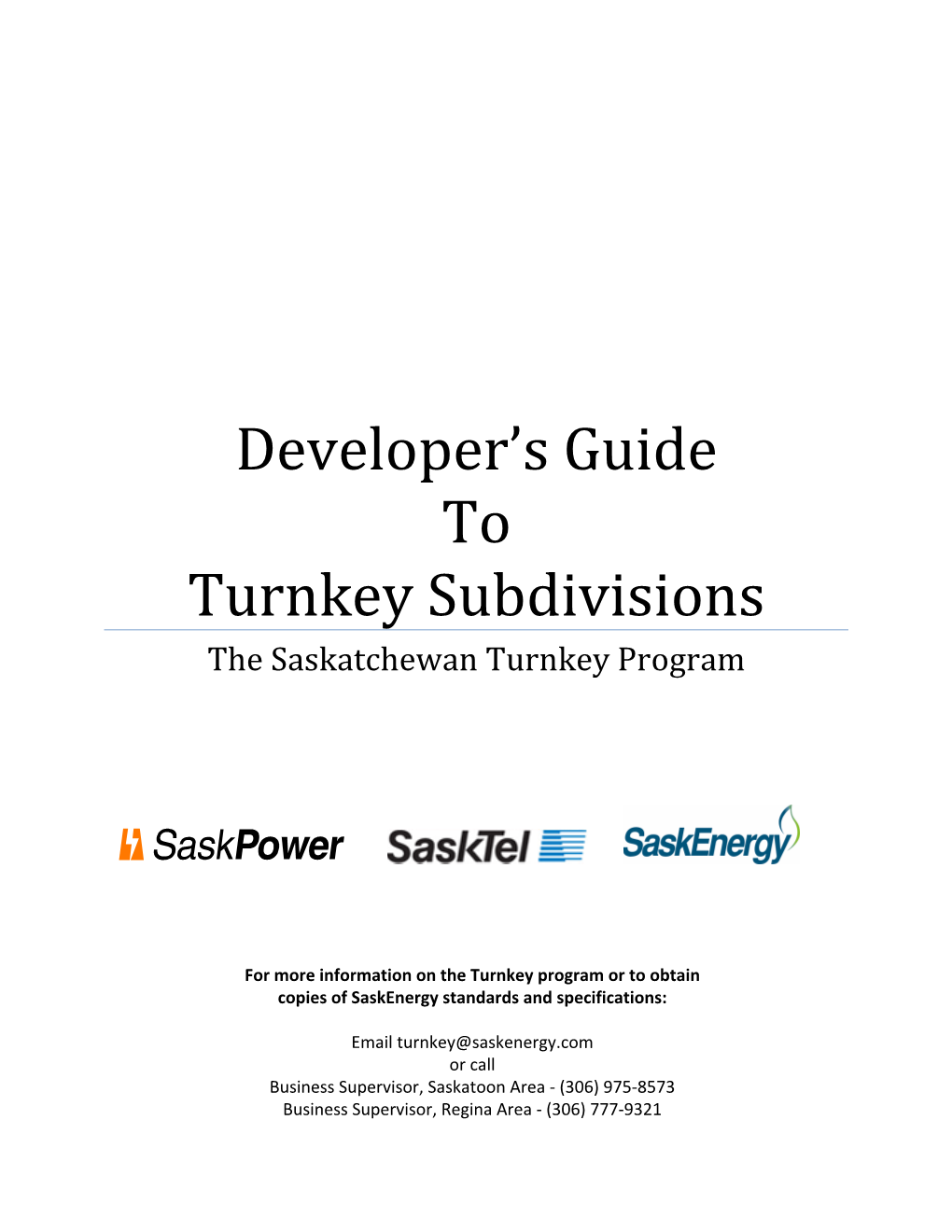 Developer's Guide to Turnkey Subdivisions