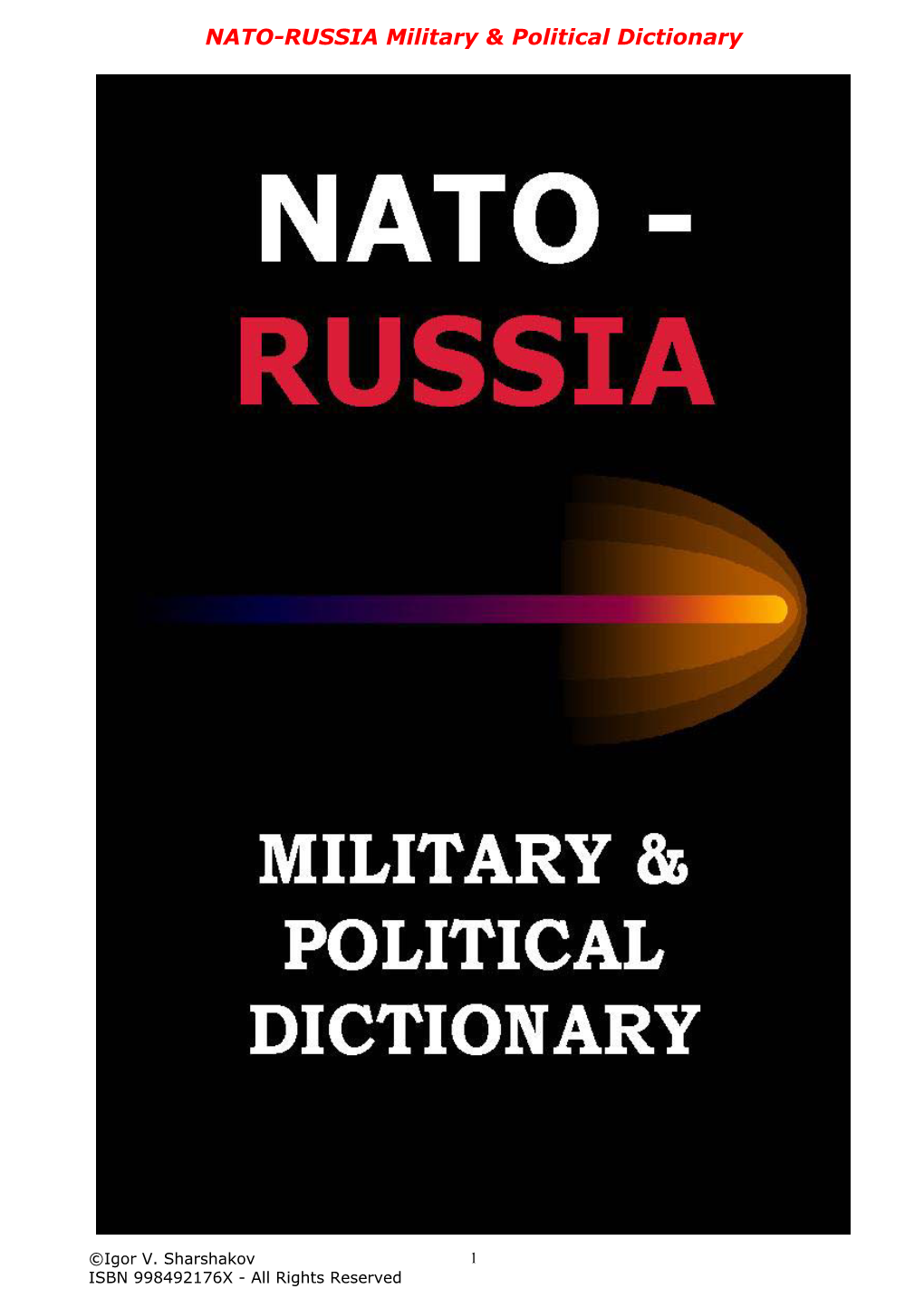 NATO-RUSSIA Military & Political Dictionary