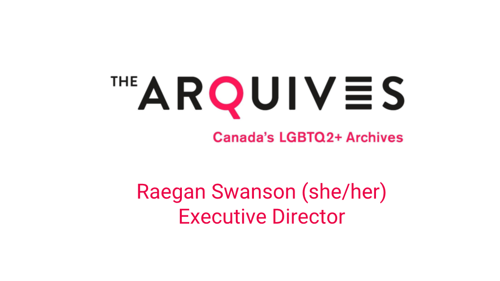 Raegan Swanson (She/Her) Executive Director the Gay Liberation Movement 1969 - 1971