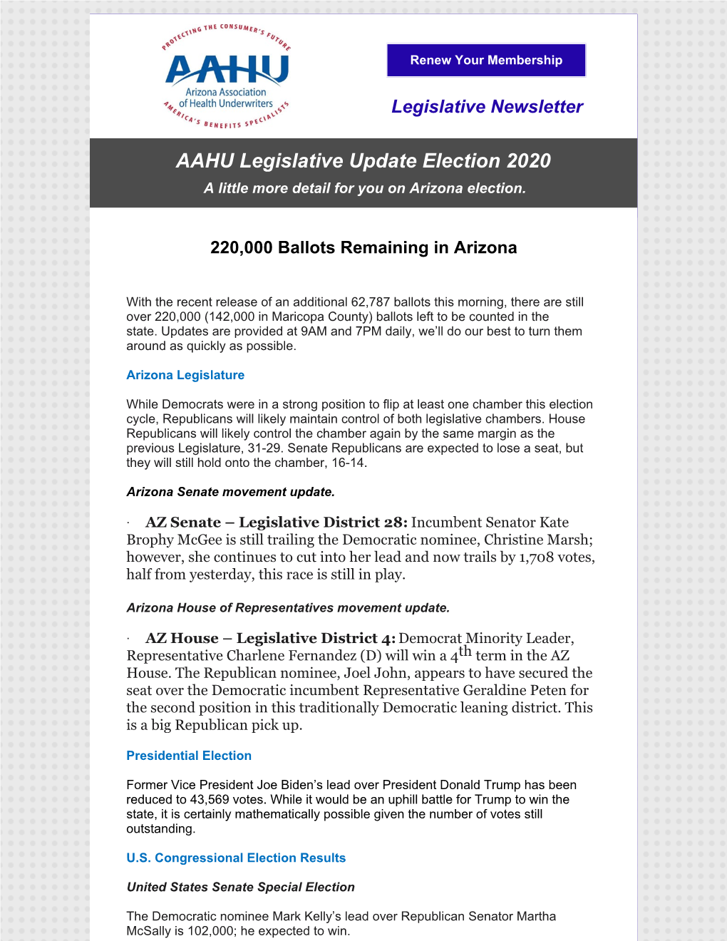 AAHU Legislative Update Election 2020 V4