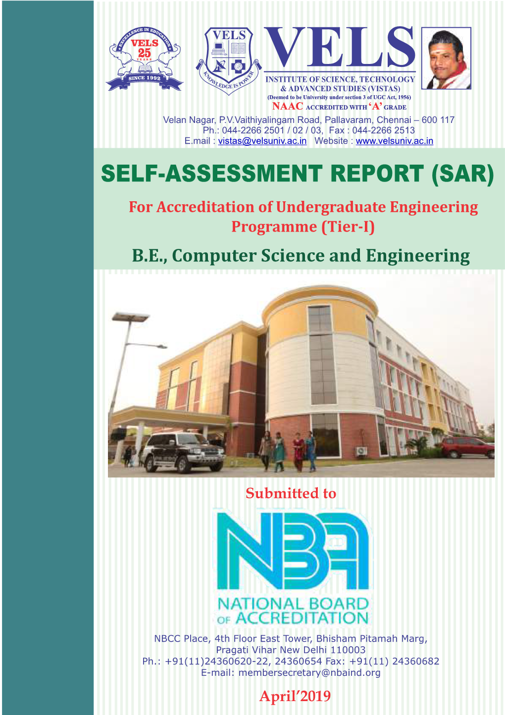 Self-Assessment Report (Sar)