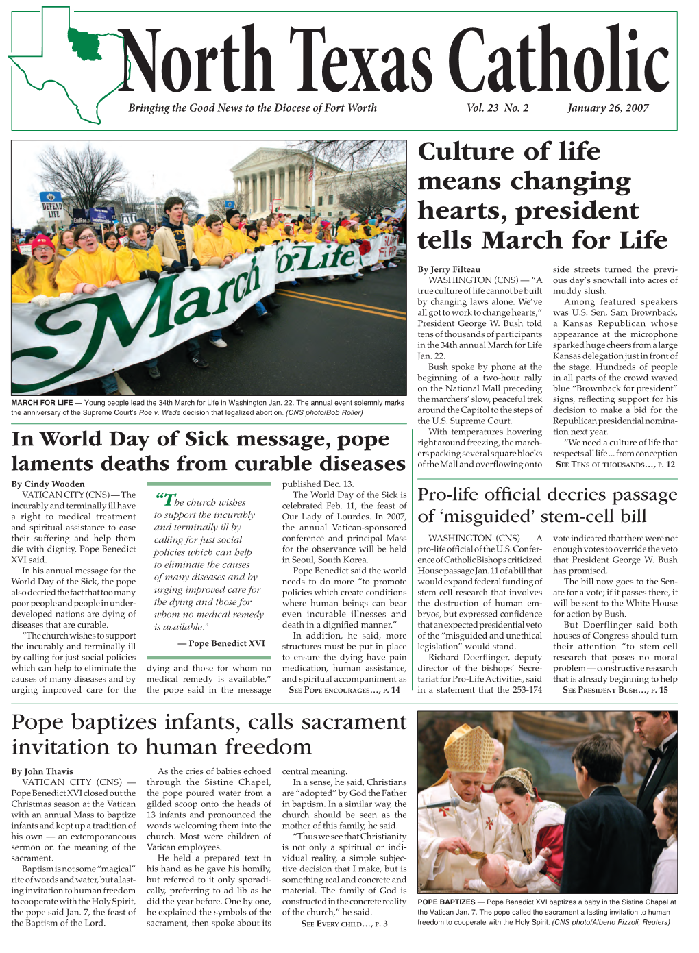 Culture of Life Means Changing Hearts, President Tells March for Life