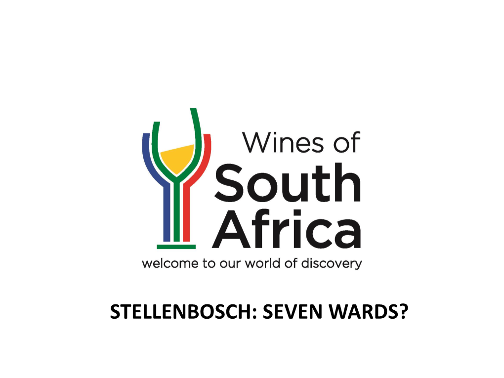 Stellenbosch: Seven Wards?