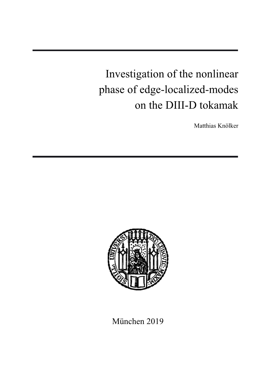 Investigation of the Nonlinear Phase of Edge-Localized-Modes on the DIII-D Tokamak