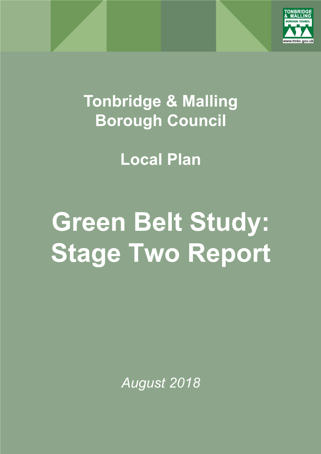 Green Belt Study Stage Two Report (August 2018)