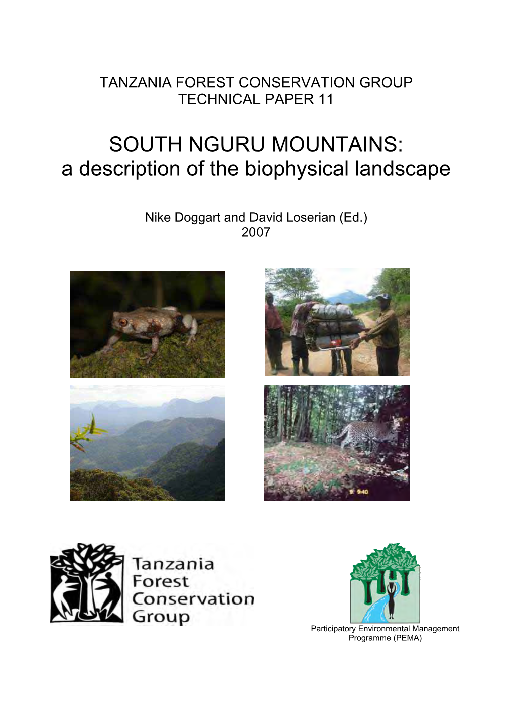 SOUTH NGURU MOUNTAINS: a Description of the Biophysical Landscape