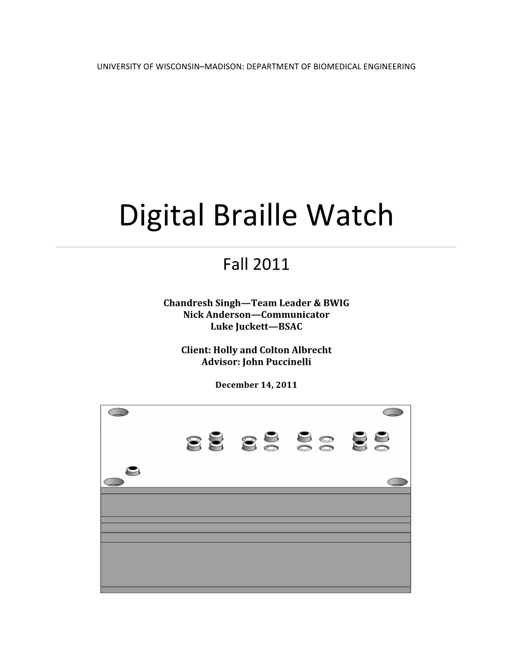 Digital Braille Watch