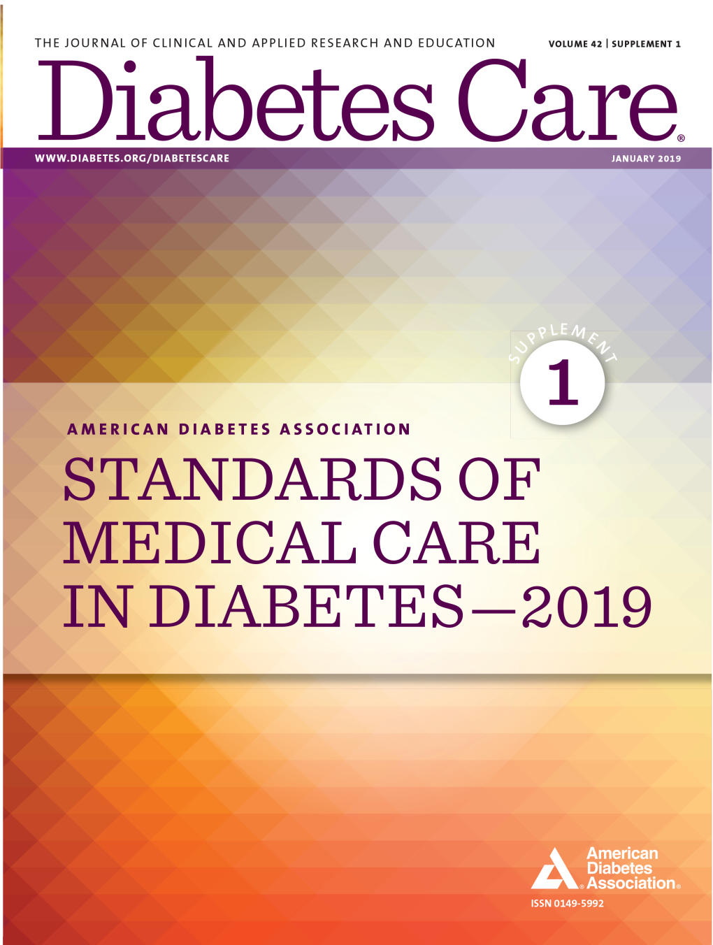 American Diabetes Association Standards of Medical Care in Diabetesd2019