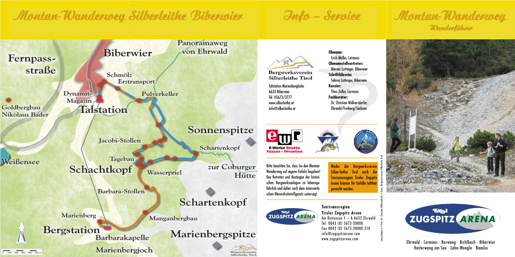 Montan-Wanderweg Silberleithe Biberwier Info – Service Montan-Wanderweg Wanderführer