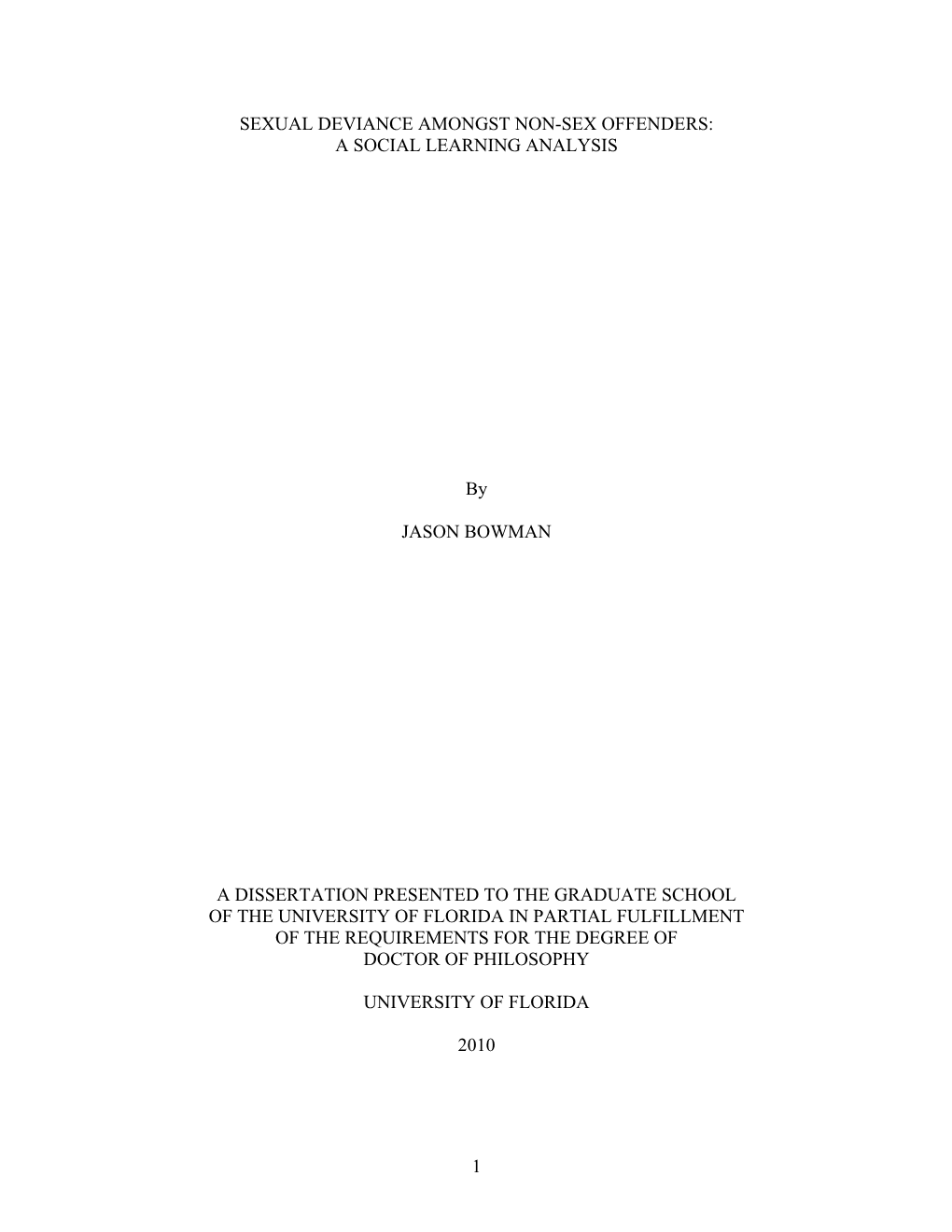 University of Florida Thesis Or Dissertation Formatting