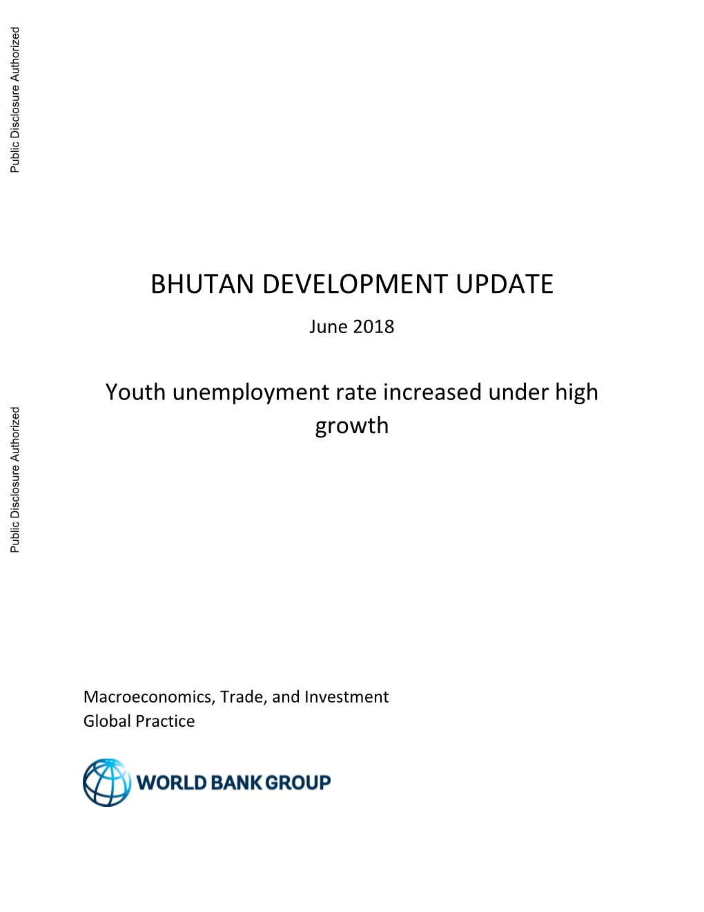 BHUTAN DEVELOPMENT UPDATE June 2018