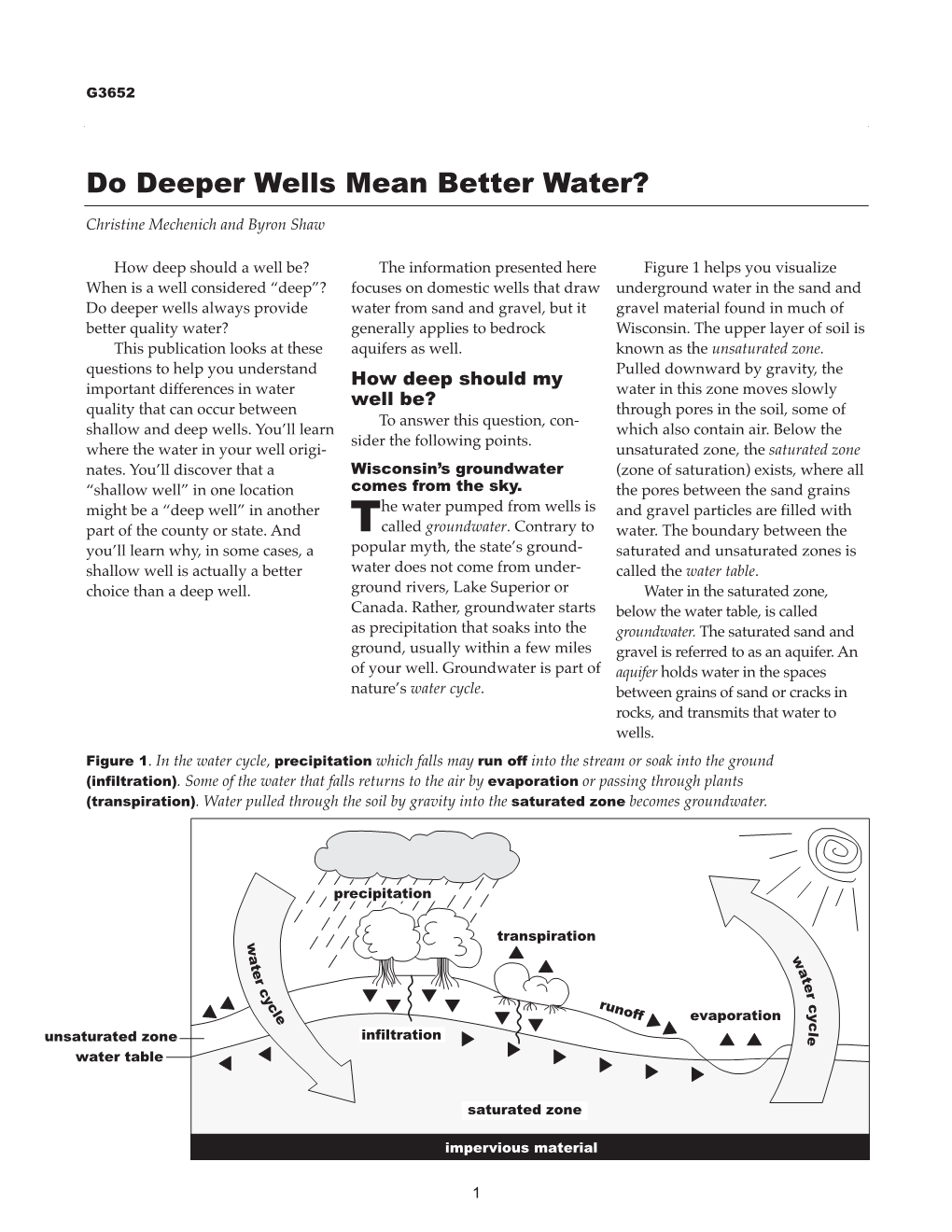 Do Deeper Wells Mean Better Water?