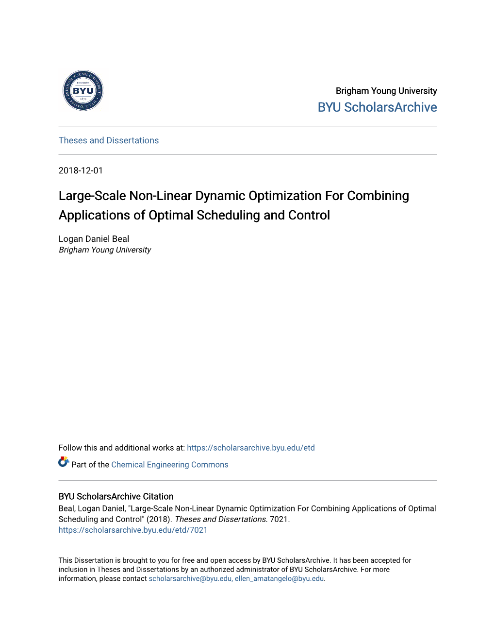 Large-Scale Non-Linear Dynamic Optimization for Combining Applications of Optimal Scheduling and Control