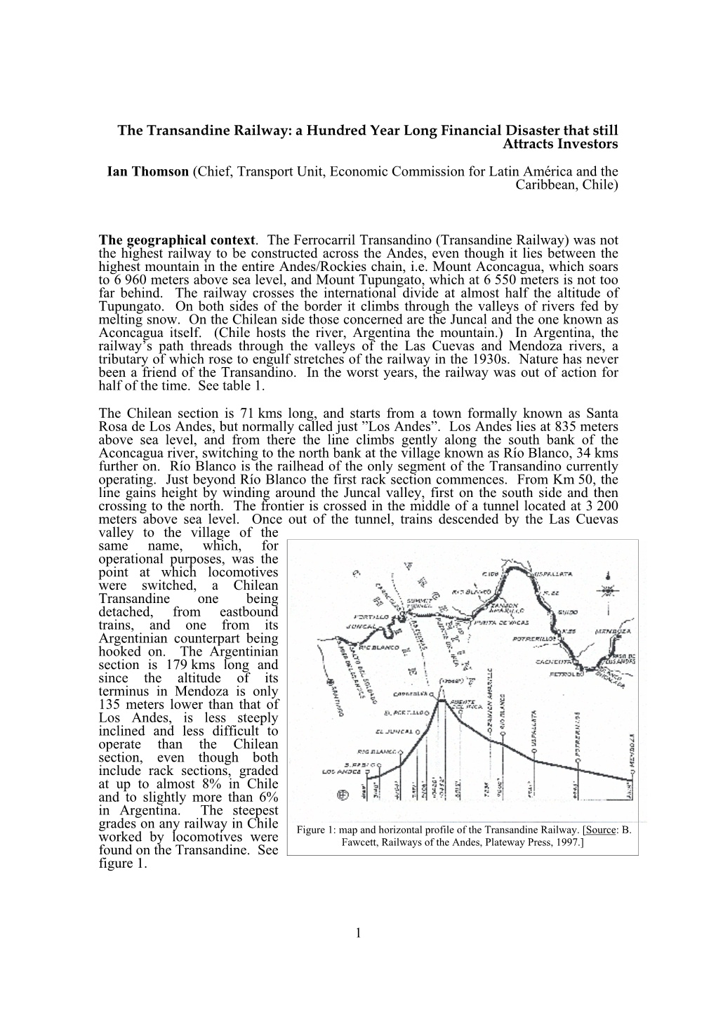 1 the Transandine Railway