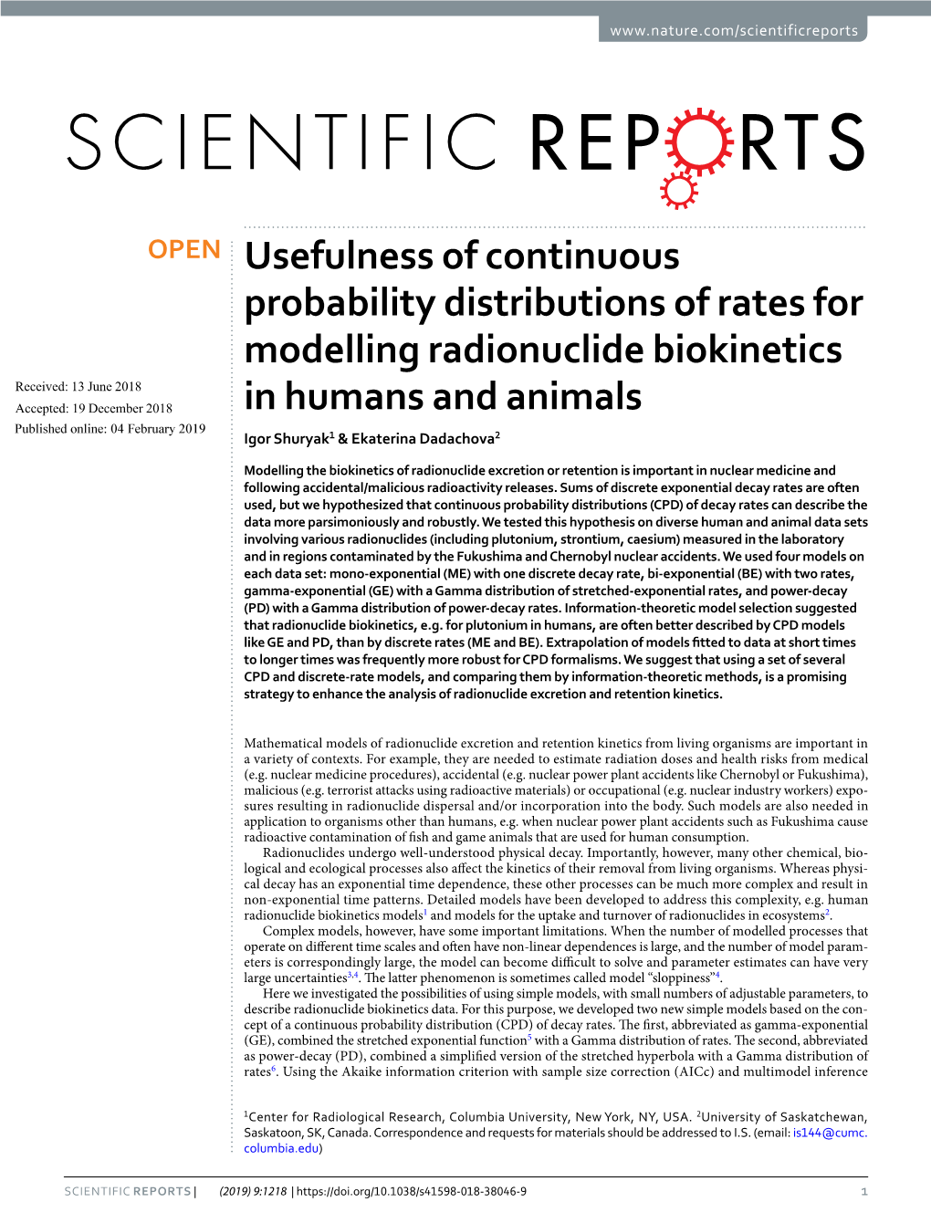 Usefulness of Continuous Probability Distributions of Rates for Modelling