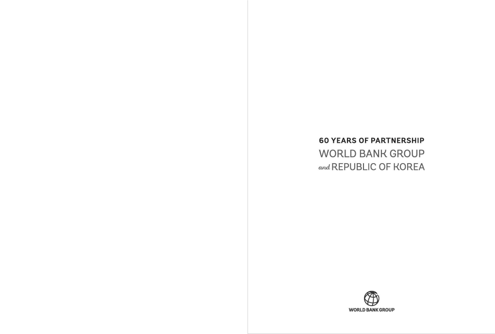 WORLD BANK GROUP and REPUBLIC of KOREA