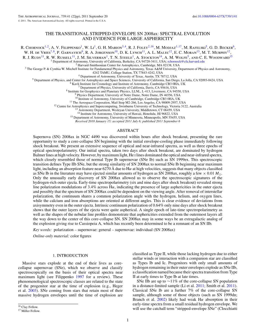 THE TRANSITIONAL STRIPPED-ENVELOPE SN 2008Ax: SPECTRAL EVOLUTION and EVIDENCE for LARGE ASPHERICITY