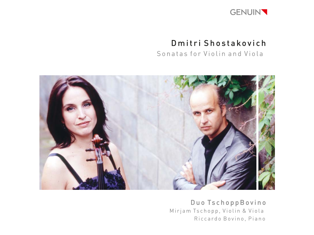 Dmitri Shostakovich Sonatas for Violin and Viola