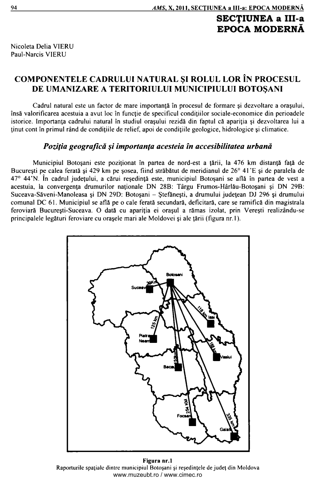 SECTIUNEA a III-A EPOCA MODERNĂ