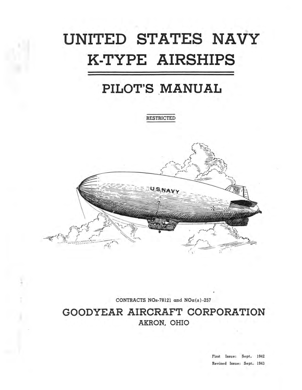 United States Navy K-Type Airships: Pilot's Manual