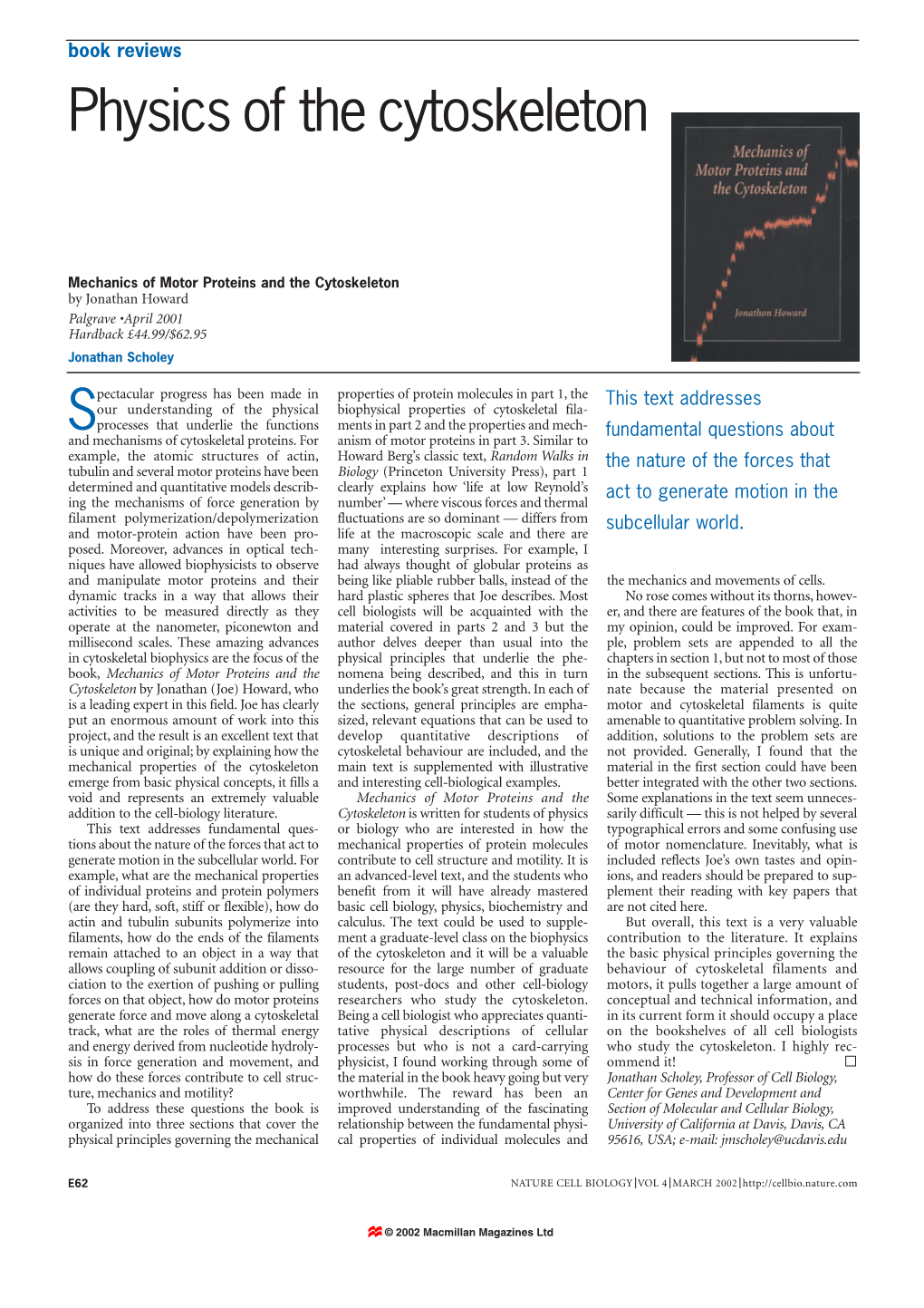 Physics of the Cytoskeleton