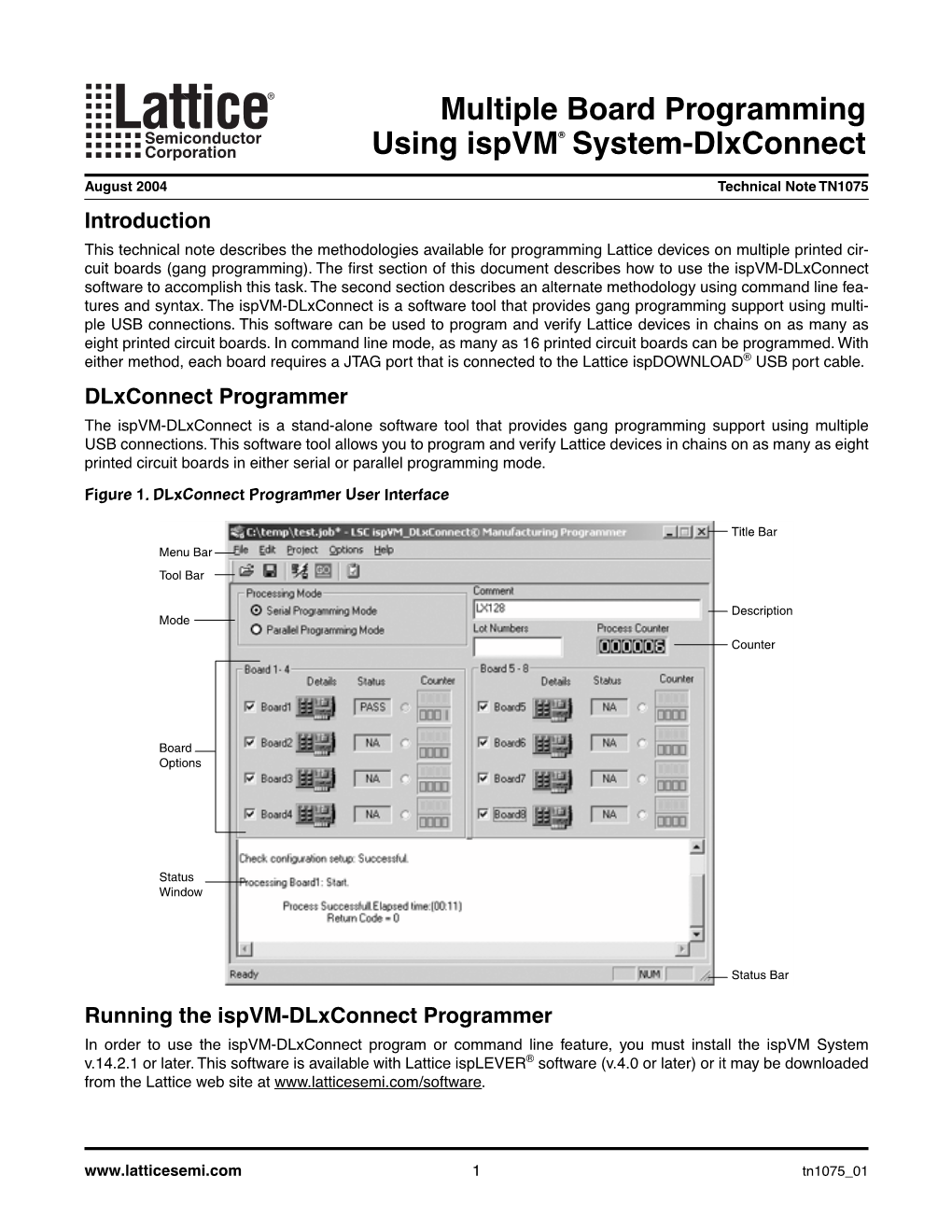 Multiple Board Programming Using Ispvm System-Dlxconnect