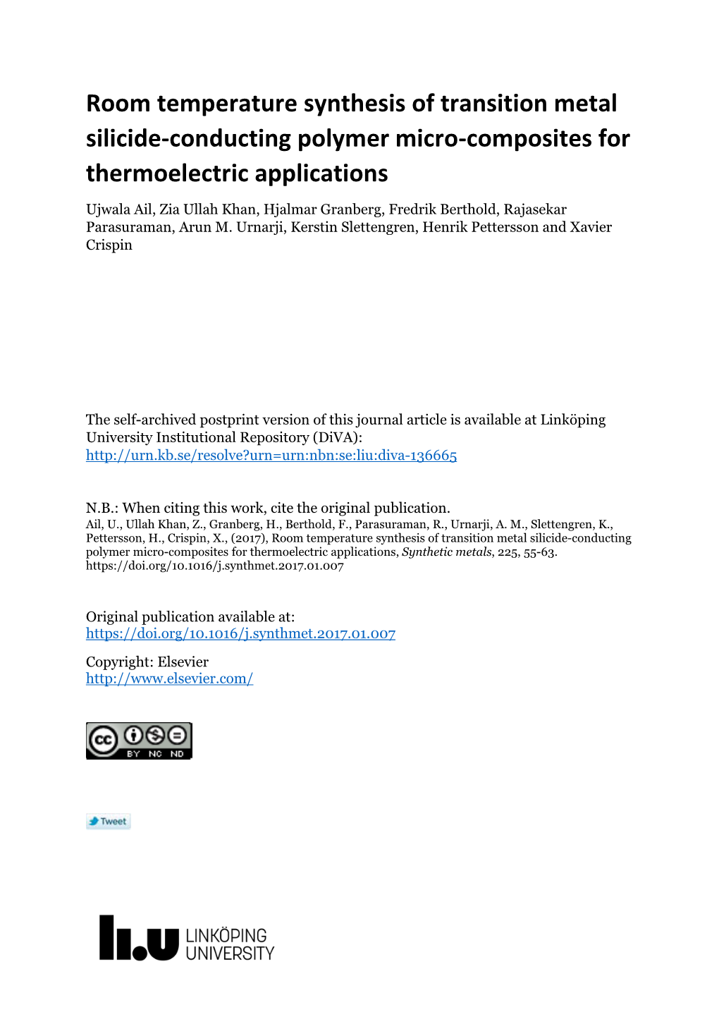 Room Temperature Synthesis of Transition Metal Silicide-Conducting