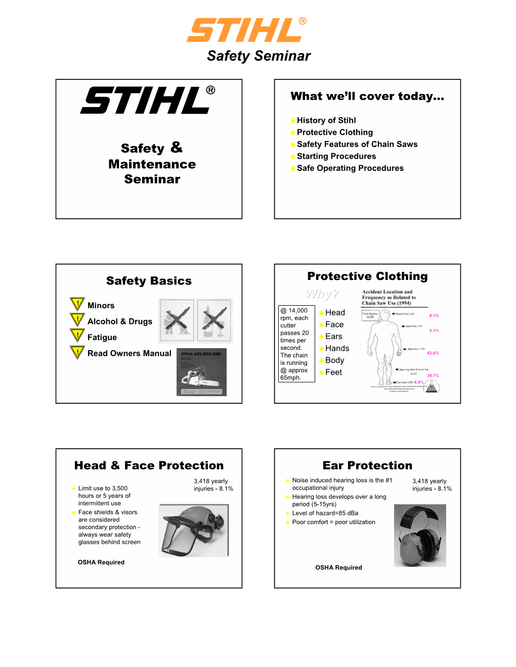 Chain Saw Safety and Arborist Techniques