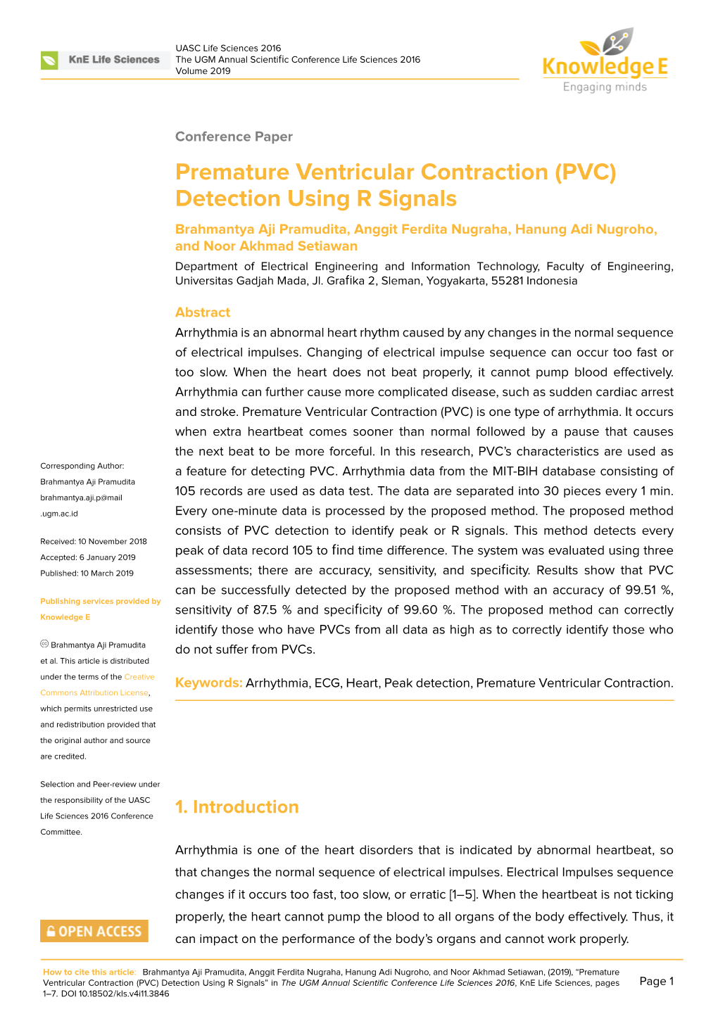 Premature Ventricular Contraction (PVC)