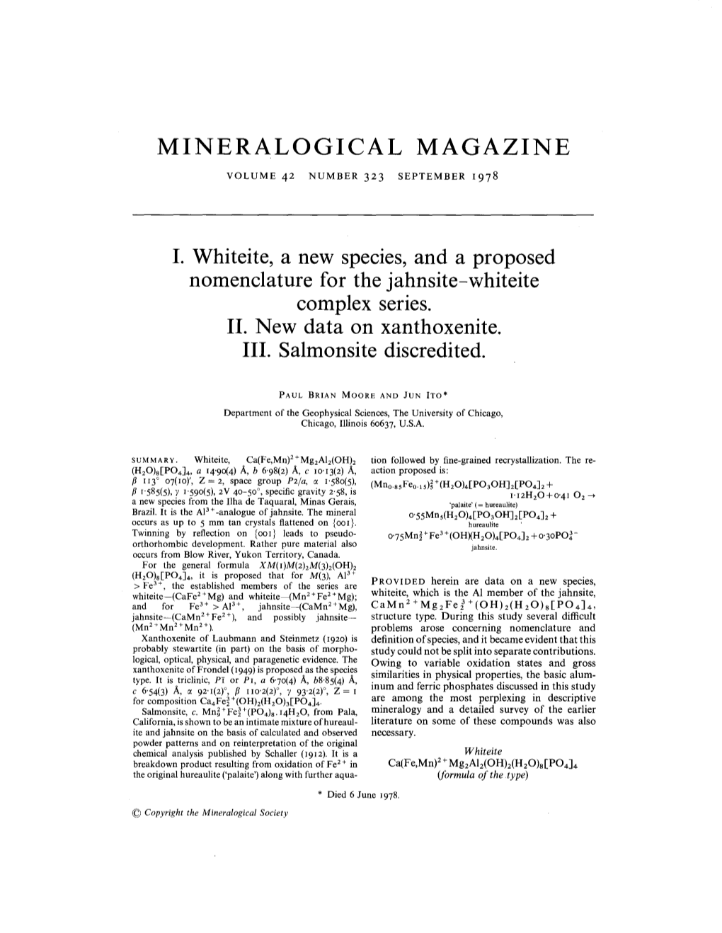 Mineralogical Magazine