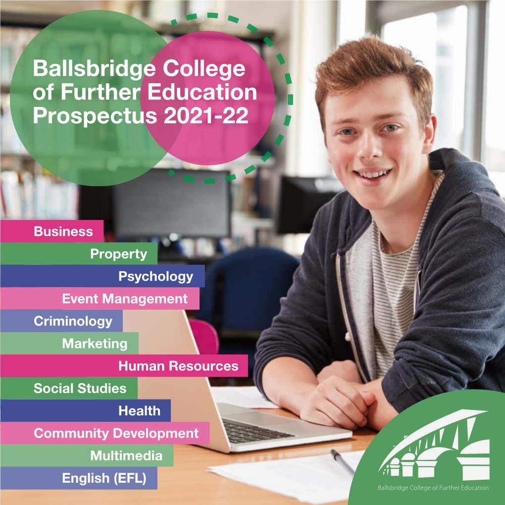 Ballsbridge College of Further Education Prospectus 2021-22