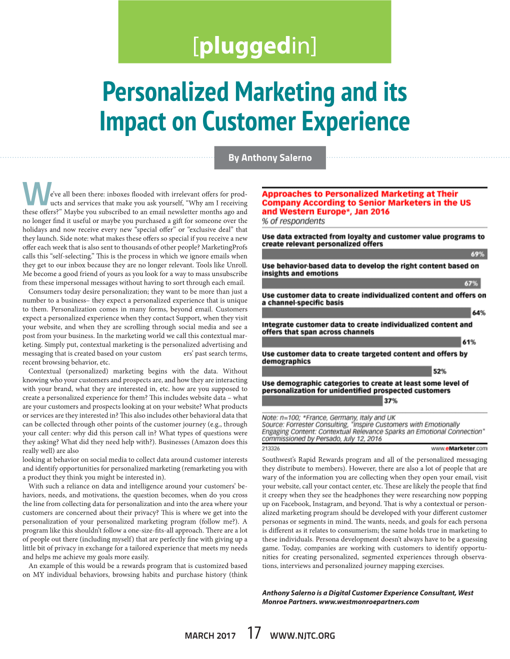 Personalized Marketing and Its Impact on Customer Experience