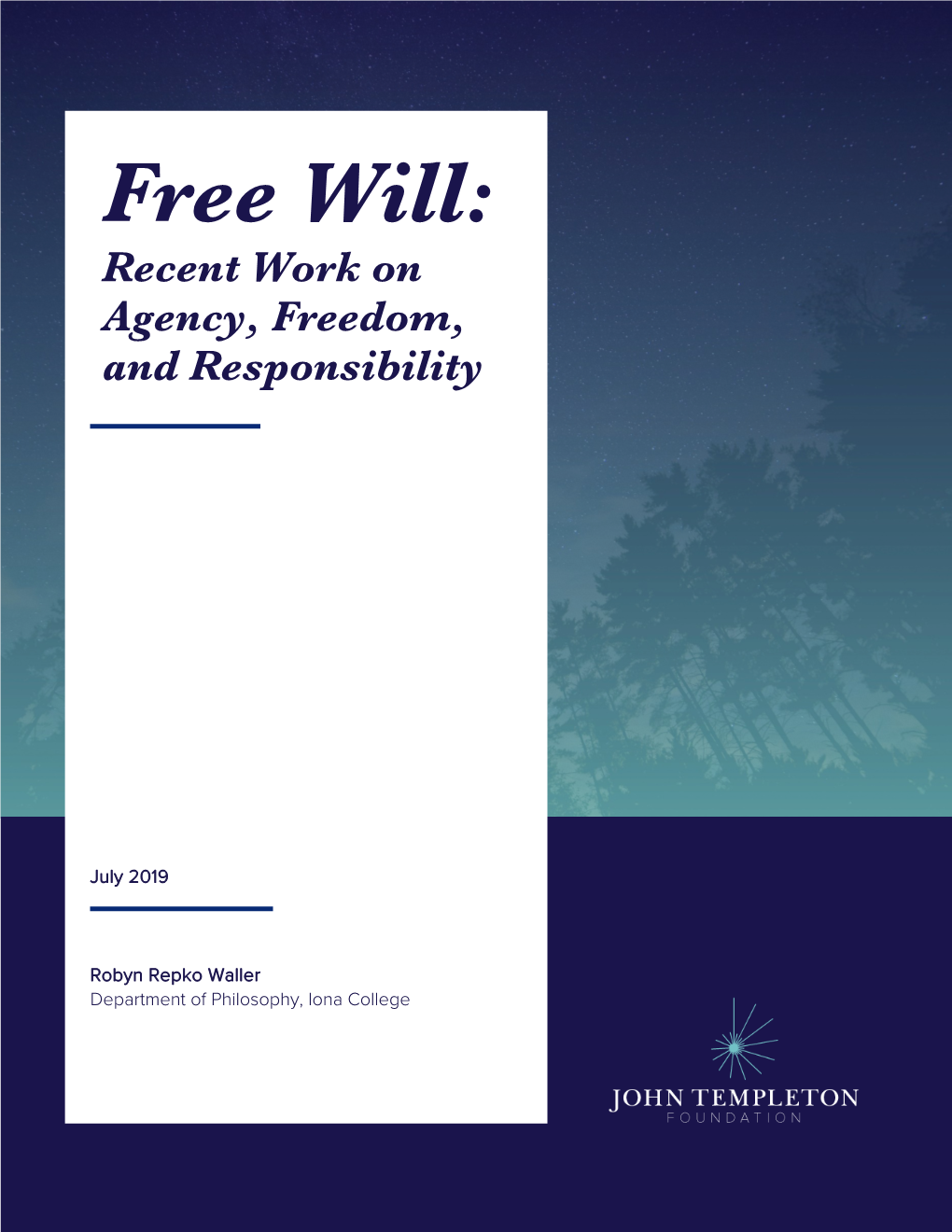 Free Will: Recent Work on Agency, Freedom, and Responsibility