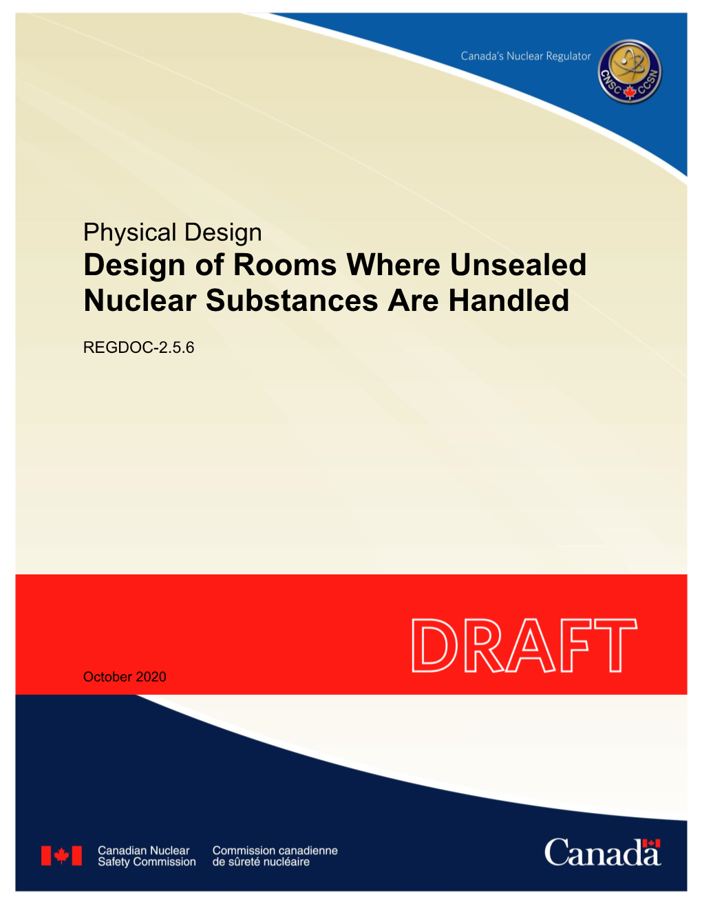 Design of Rooms Where Unsealed Nuclear Substances Are Handled
