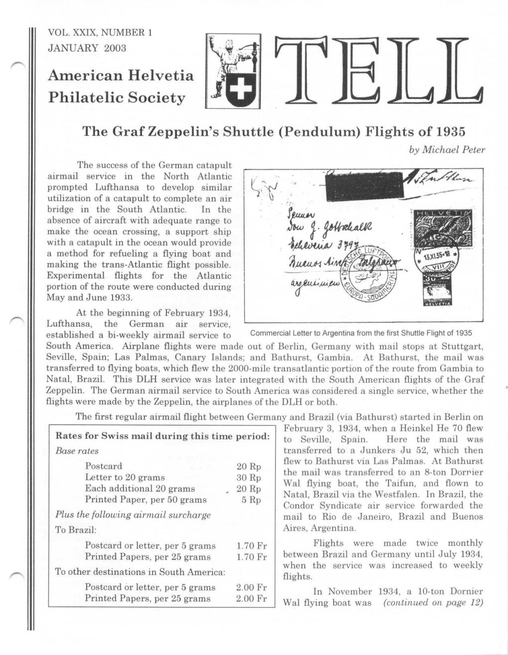 American Helveti a Philatelic Society