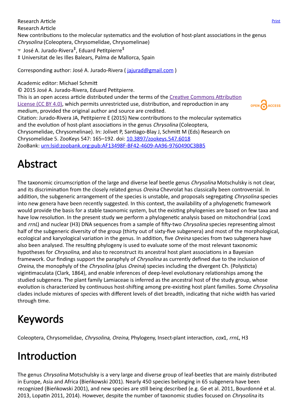 Abstract Keywords Introduc