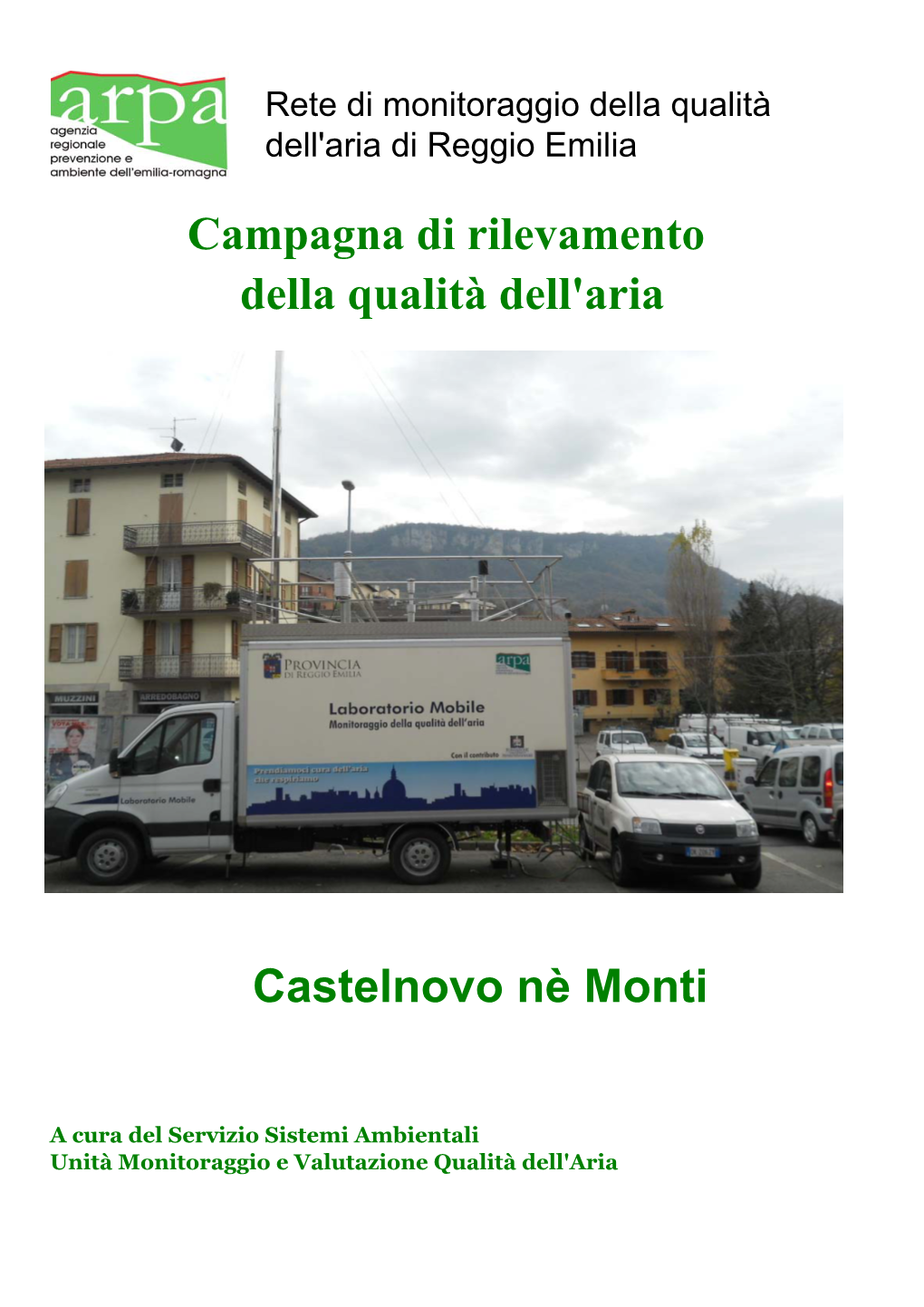 Campagna Di Rilevamento Della Qualità Dell'aria Castelnovo Nè Monti