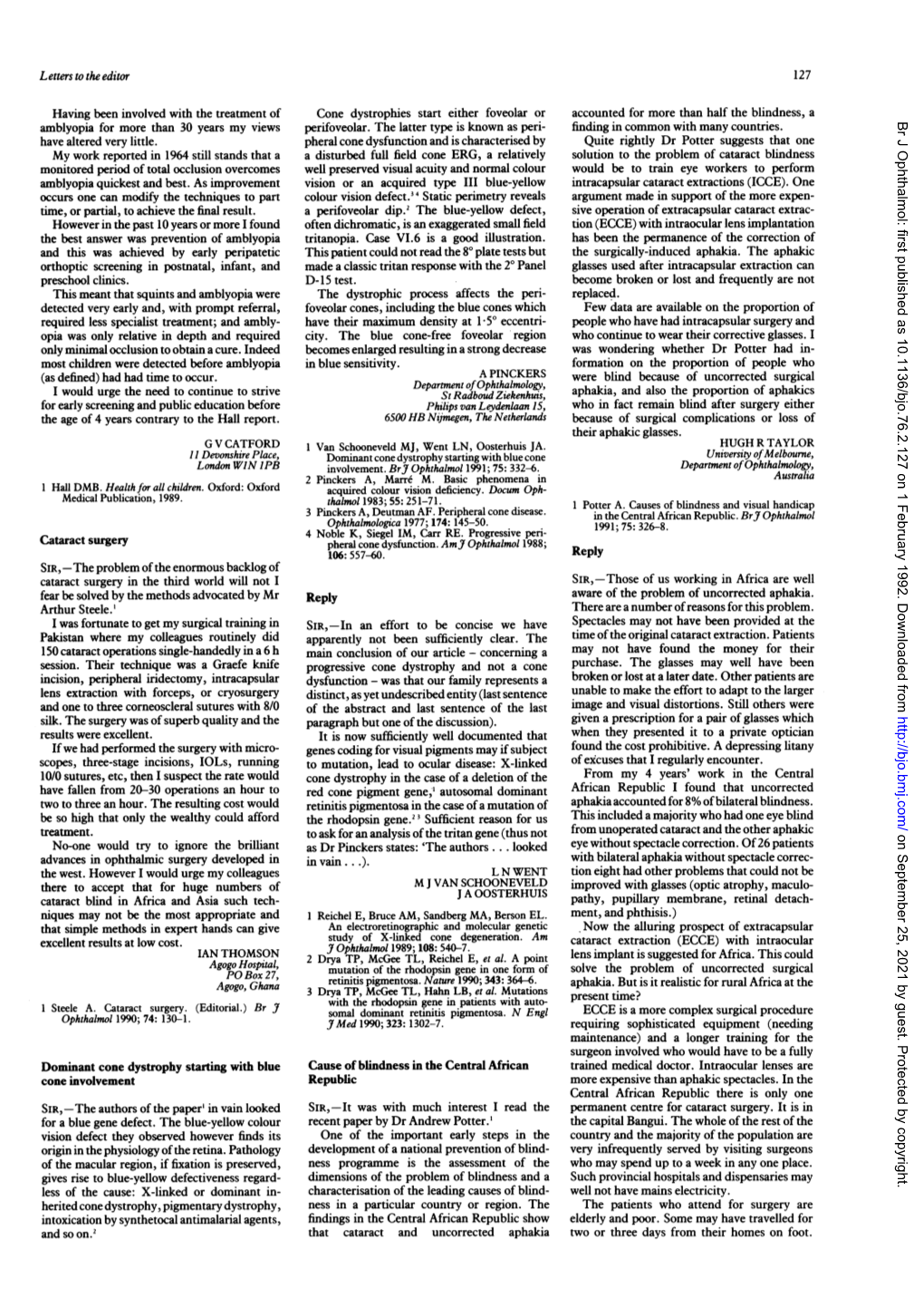 Advances in Ophthalmic Surgery Developed in Apparently Not Been