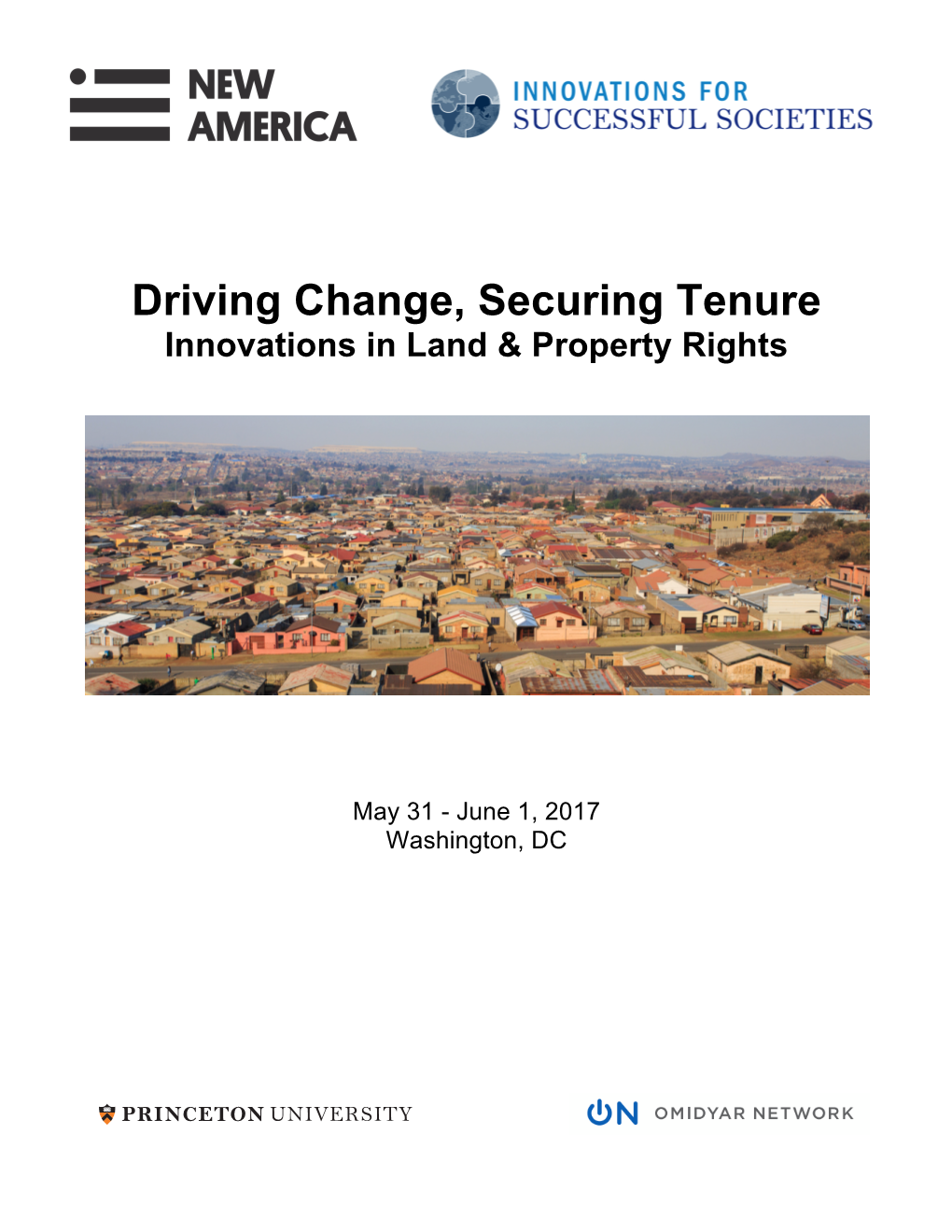 Driving Change, Securing Tenure Innovations in Land & Property Rights